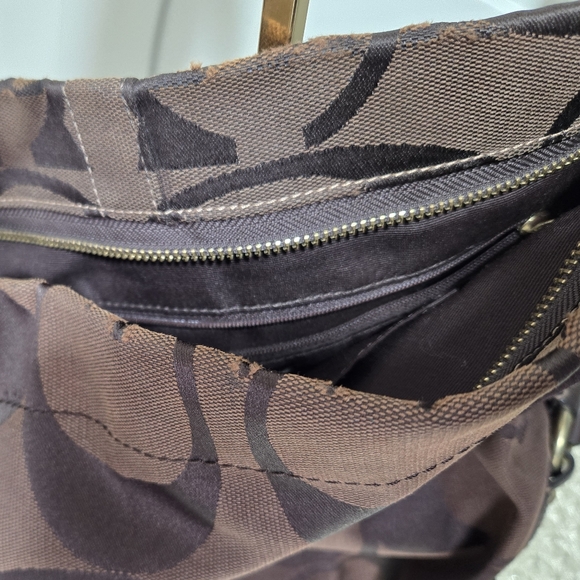 BROWN COACH CARLY CLOTH BAG 🤎 - Picture 16 of 16